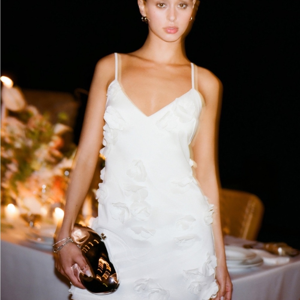 Abercrombie applique floral mini dress